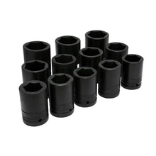 Juego de dados largos de impacto cuadro de 1", 6 puntas, en pulgadas, 12 piezas Urrea