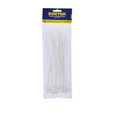 Cinchos plásticos 203 x 4.6 mm, tensión 22 Kg de 50 piezas color natural Surtek