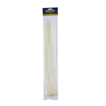 Cinchos plásticos 450 x 4.8 mm, tensión 27 Kg de 25 piezas color blanco Surtek