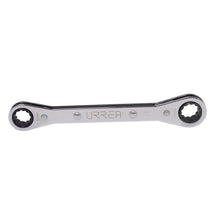 Llave de estrías pulido espejo plana de matraca en pulgadas, 12 puntas, 3/4" x 9/16" Urrea