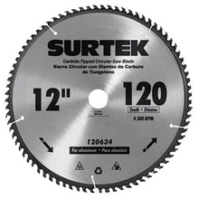 Disco para sierra circular para corte madera 60 dientes, 12" Surtek