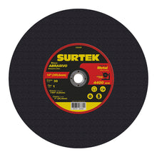 Disco abrasivo tipo 1 para metal 14" x 7/64" para máquina estacionaria Surtek