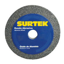 Rueda abrasiva de óxido de aluminio grano 36, 8" x 1" Surtek