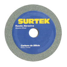 Rueda abrasiva de carburo de silicio grano 80, 6" x 1" Surtek