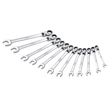 Juego de llaves combinadas pulido espejo flexibles de matraca spline métricas, 12 piezas Urrea