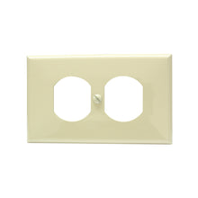 Placa doble plástica , línea estándar, color marfil Surtek