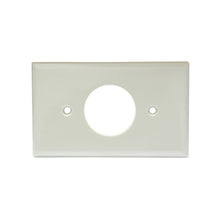 Placa sencilla plástica , línea estándar, color marfil Surtek
