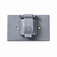Placa sencilla plástica para intemperie, línea estándar, color gris Surtek
