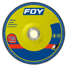 Disco abrasivo tipo 27 para metal 7" x 3 mm Foy
