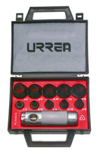 Juego de sacabocados de 1/8" a 3/4", 11 piezas Urrea