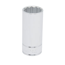 Dado largo cuadro de 1/2", 12 puntas, en pulgadas, 1" Urrea