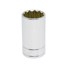 Dado largo cuadro de 1/2", 12 puntas, en pulgadas, 1-1/4" Urrea