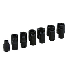 Juego de dados de impacto cuadro de 1/4", métricos, 6 puntas, 13 piezas Urrea
