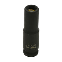 Dado de impacto largo con imán cuadro de 3/8", 6 puntas, métrico, 10 mm Urrea