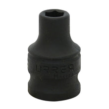 Dado de impacto cuadro de 3/8", 6 puntas, en pulgadas, 9/32" Urrea