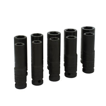 Juego de dados largos de impacto cuadro de 1/2", métricos, 6 puntas, 10 piezas Urrea