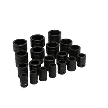Juego de dados de impacto cuadro de 1/2", 6 puntas, en pulgadas, 19 piezas Urrea