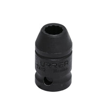 Dado de impacto cuadro de 1/2", 12 puntas, en pulgadas, 3/8" Urrea