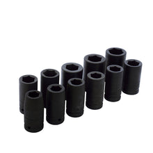 Juego de dados largos de impacto cuadro de 3/4", 6 puntas, métricos, 11 piezas Urrea