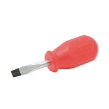 Destornillador con mango rojo, punta plana tipo trompo barra redonda 1/4" x 1-1/2" Urrea