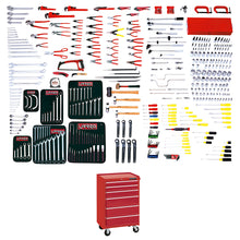 Juego maestro industrial combinado 398 piezas, con gabinete EX27M6 Urrea