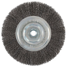Carda circular ondulada alambre delgado 6" x 0.30 con rosca M14 Foy