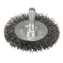 Carda copa ondulada alambre delgado 3" x 0.30 con zanco 1/4" Foy