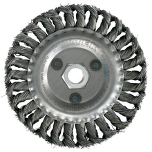 Carda circular trenzada alambre grueso 7" x 0.50 mm con rosca 7/8" Surtek