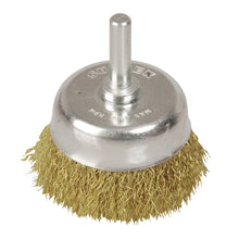 Carda copa ondulada alambre delgado 1-3/4" x 0.30 mm con zanco 1/4" Surtek