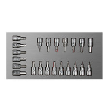 Juego de dados cuadro de 3/8" varias puntas, 22 piezas Urrea