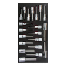 Juego de dados cuadro de 1/2" varias puntas, 20 piezas Urrea