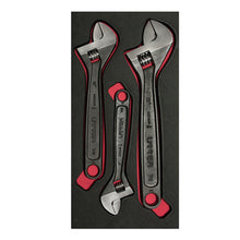 Juego de llaves ajustables fosfatizadas, 3 piezas Urrea