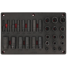 Juego de dados en pulgadas cuadro de 1/2", 29 piezas Urrea