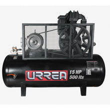 Compresor de aire eléctrico de banda 500 Lt, 15 HP, 220 V - 440 V Urrea