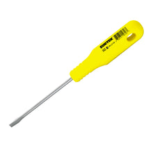 Destornillador con mango amarillo, punta cabinet 1/8" x 2-1/2" Surtek