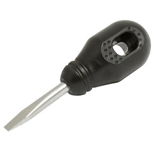 Destornillador con mango negro, punta plana tipo trompo 1/4" x 1-1/4" Foy