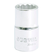 Dado en pulgadas cuadro de 1/2", 12 puntas, 3/8" Surtek