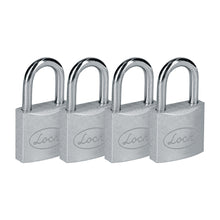 Juego de candados de acero largos 38 mm, llave estándar, 4 piezas Lock