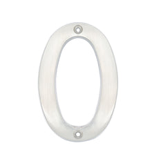 Número 0 slim 4" níquel satinado Lock