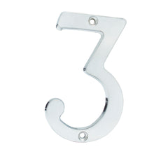 Número 3 slim 4" níquel satinado Lock