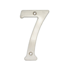 Número 7 slim 4" níquel satinado Lock
