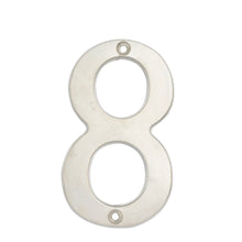 Número 8 slim 4" níquel satinado Lock