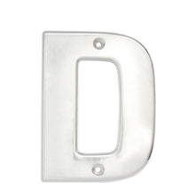 Letra D bold 4" cromo satinado Lock