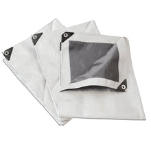 Lona de polietileno reforzada color blanco 4 x 6 m Surtek