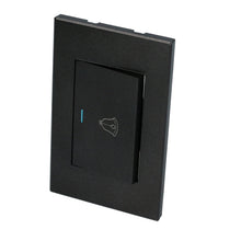 Placa para timbre 1/1, línea Premium, color negro Surtek