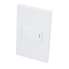 Placa 1 Interruptor 1/3, línea Premium, color blanco Surtek