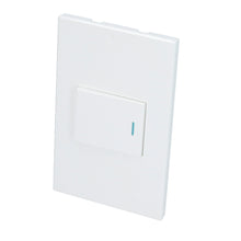 Placa 1 Interruptor 1/2 3 vias, línea Premium, color blanco Surtek