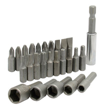 Juego combinado de puntas hexágono de 1/4" con adaptador magnético, 26 piezas Surtek