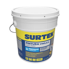 Cubeta de pintura vinílica premium 19 Lt color verde Surtek
