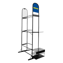 Exhibidor de piso vertical para carretillas y accesorios 86.5 x 60 x 193 cm Surtek